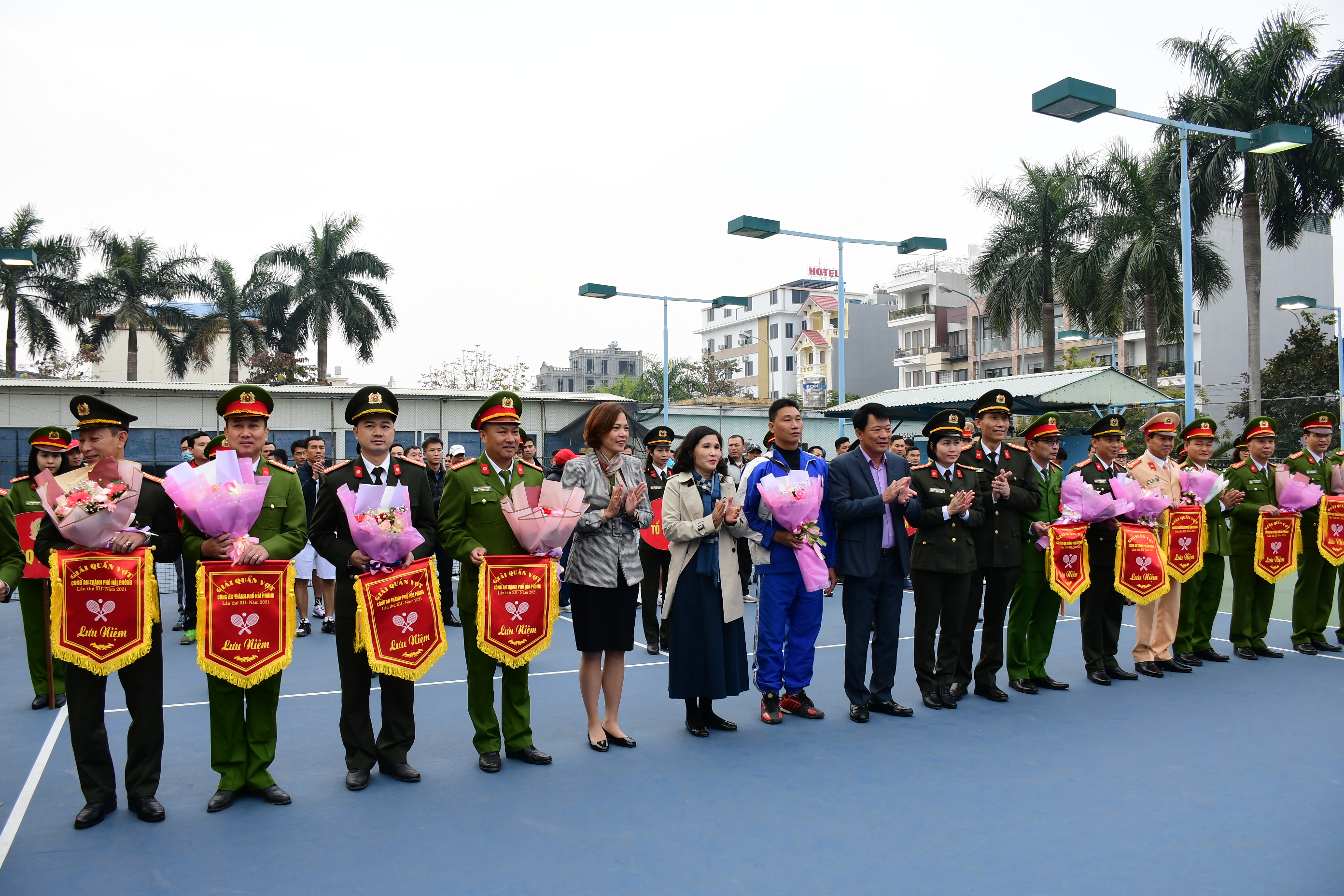 Khai mạc giải quần vợt Công an Hải Phòng lần thứ XII năm 2021